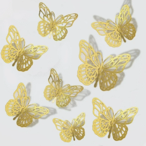 TAKTUK Wall Art,12Pcs 3D LaserButterfly Wall Decorations