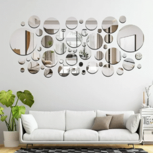 50pcs 3D Mirror Wall Stickers